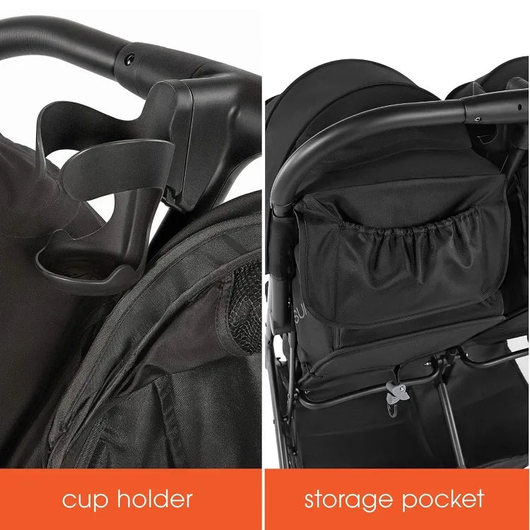 CuddleMove Lightweight Double Stroller – Car Seat Compatible