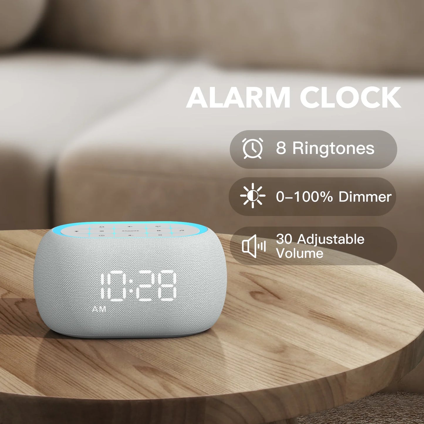 NIVO: The Ultimate White Noise Machine - Bluetooth, 21 Relaxing Sounds, 7 Night Lights