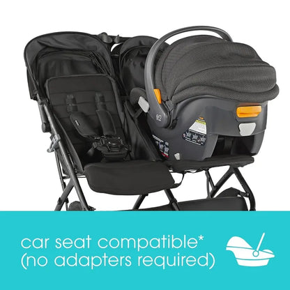 CuddleMove Lightweight Double Stroller – Car Seat Compatible