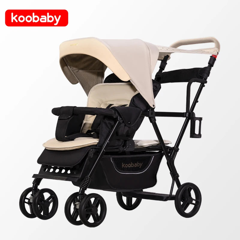 TotsOn Lightweight Twin Stroller: Versatile Comfort for Your Little Ones