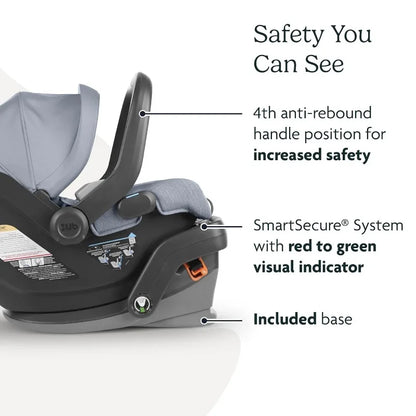 GentleGlide Infant Car Seat: Direct Stroller Attachment/ Ultimate Safety