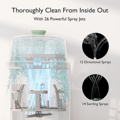 HeatWave All-in-One Bottle Washer - Sterilizer & Dryer Combo for Easy Cleaning