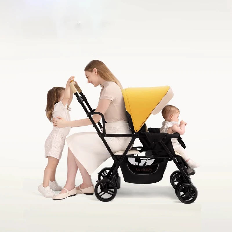 TotsOn Lightweight Twin Stroller: Versatile Comfort for Your Little Ones