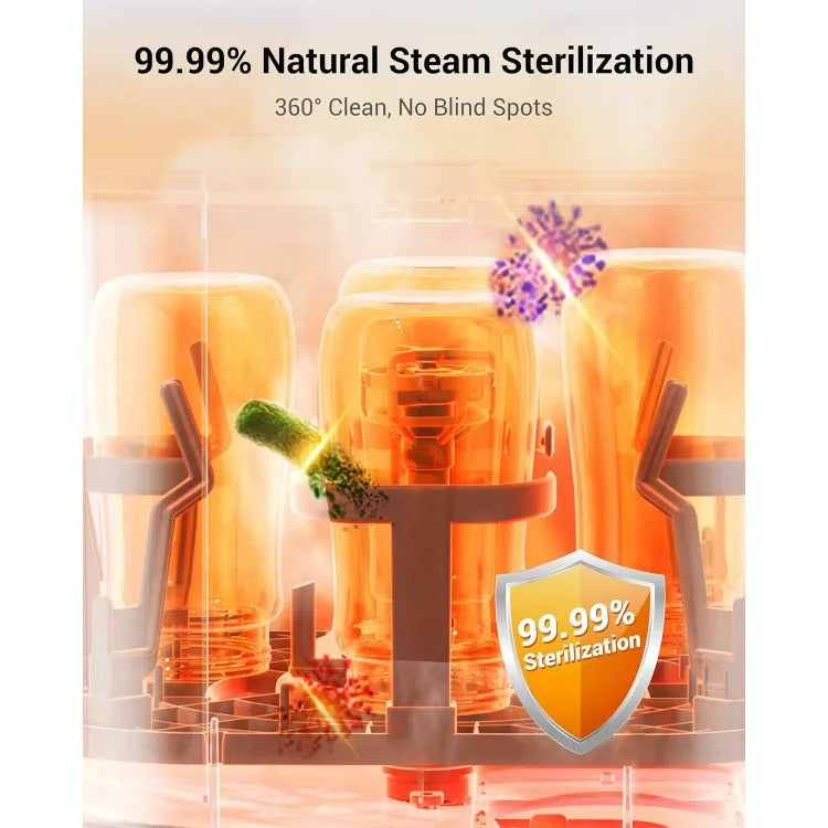 SterilEase All-in-One Bottle Washer Pro - Washer and Sterilizer and Dryer