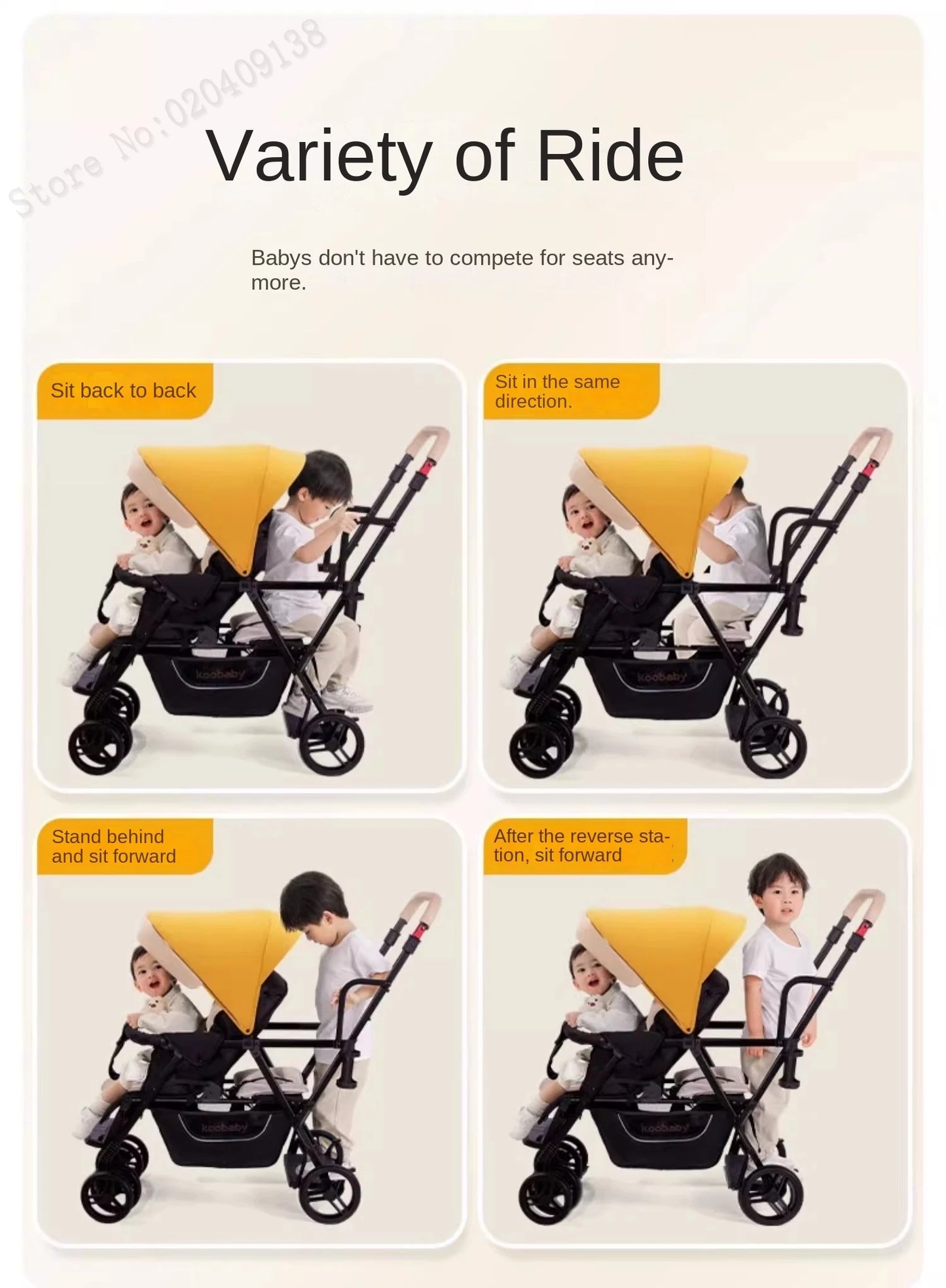 TotsOn Lightweight Twin Stroller: Versatile Comfort for Your Little Ones