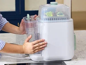 HeatWave All-in-One Bottle Washer - Sterilizer & Dryer Combo for Easy Cleaning