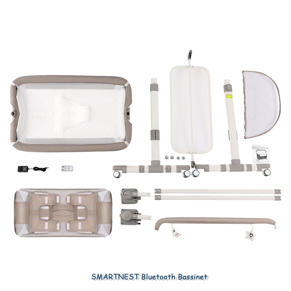 Complete set of SMARTNEST Bassinet with all components