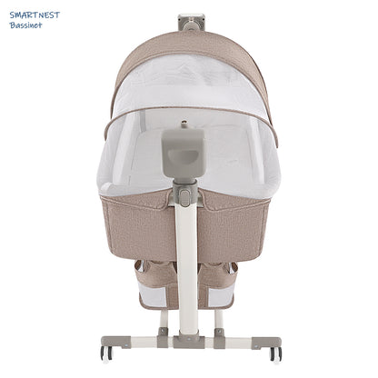 Side panels of SMARTNEST Bassinet highlighting breathable mesh