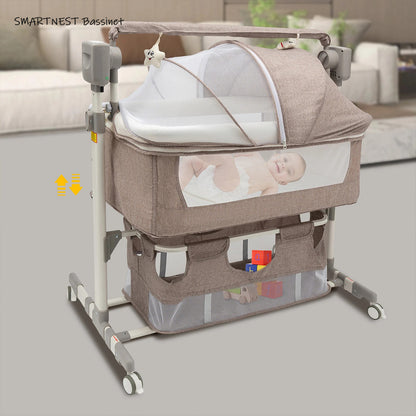 SMARTNEST Bassinet with adjustable height for easy accessibility