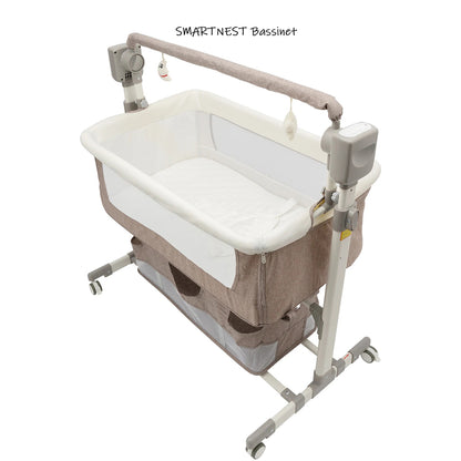 Top view of SMARTNEST Bassinet showing the overall design