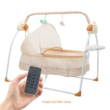 SUNGING baby crib with remote control functionality