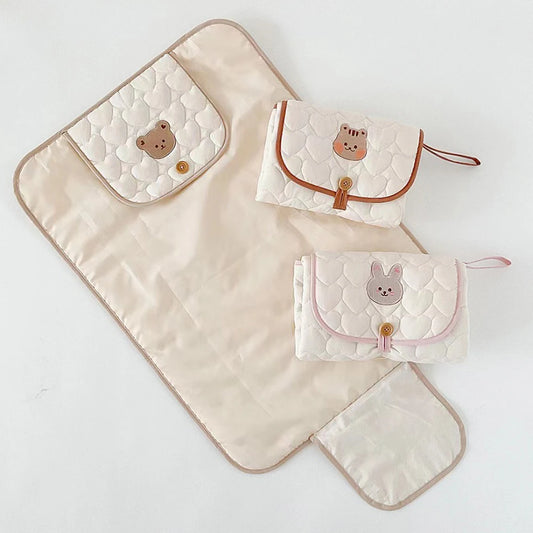 Lovbear Foldable Portable Diaper Changing Pad Adorable Design Waterproof