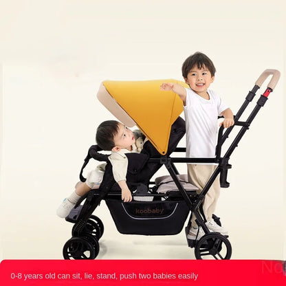 TotsOn Lightweight Twin Stroller: Versatile Comfort for Your Little Ones