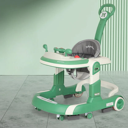 DriveWalker: 4-in-1 Baby Walker with Steering Toy, Music, Adjustable Heights & 360° Swivel Seat