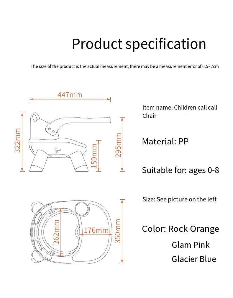 CuteBear Multi-Function Baby Dining Chair – A Safe and Comfortable Seat for Your Little One