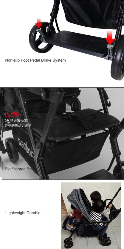 KiddoD Twin Stroller Double: The Ultimate Stroller for Growing Families