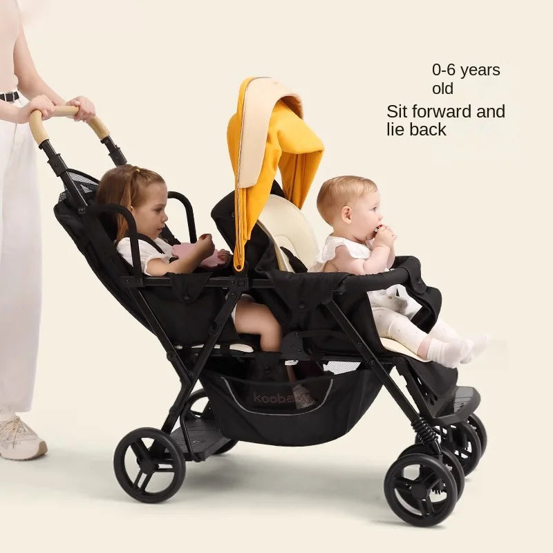 TotsOn Lightweight Twin Stroller: Versatile Comfort for Your Little Ones