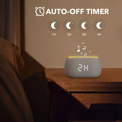 NIVO: The Ultimate White Noise Machine - Bluetooth, 21 Relaxing Sounds, 7 Night Lights