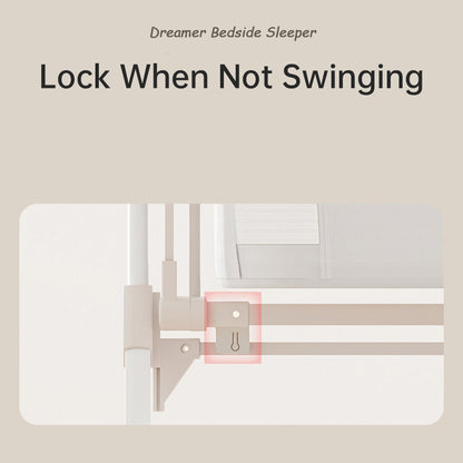 Secure locking mechanism on the Dreamer bedside sleeper